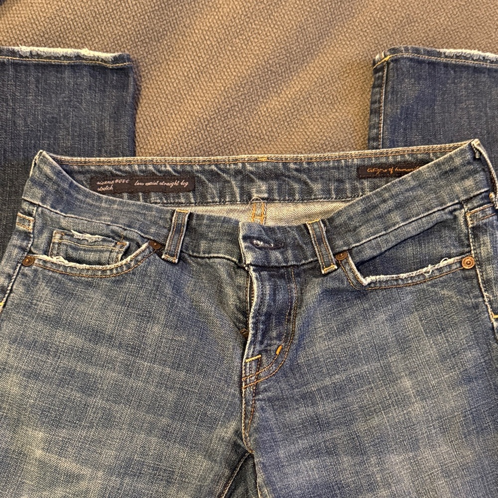 Citizens of Humanity Sienna #086 Low Rise Straight Leg Blue Jeans - Size 28